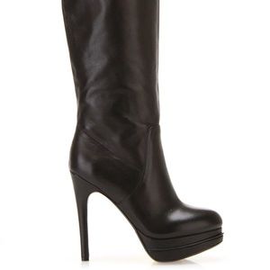 Max Studio Apres Tall Boot in Black Leather | 8.5